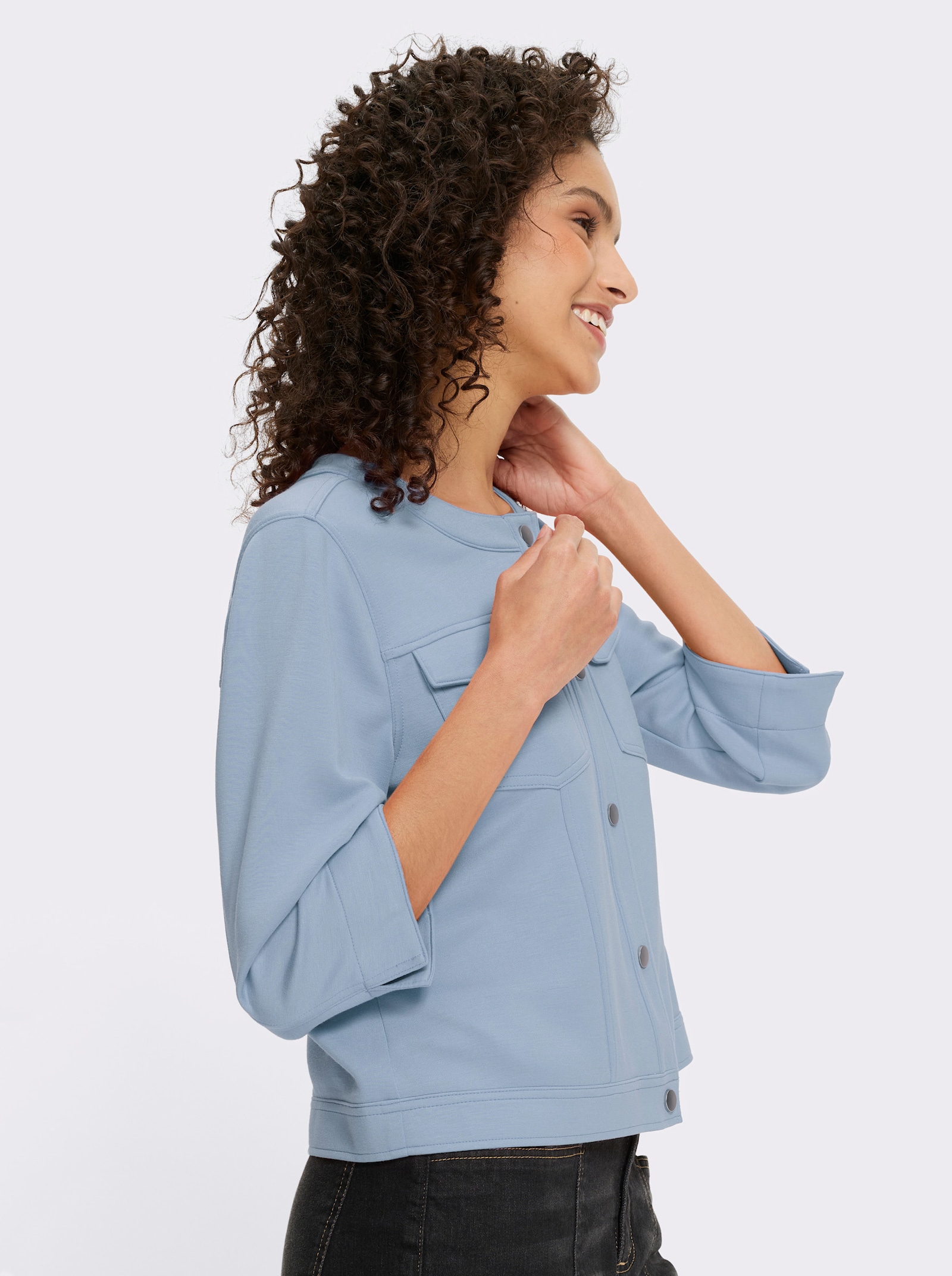 heine Shirtjacke - eisblau