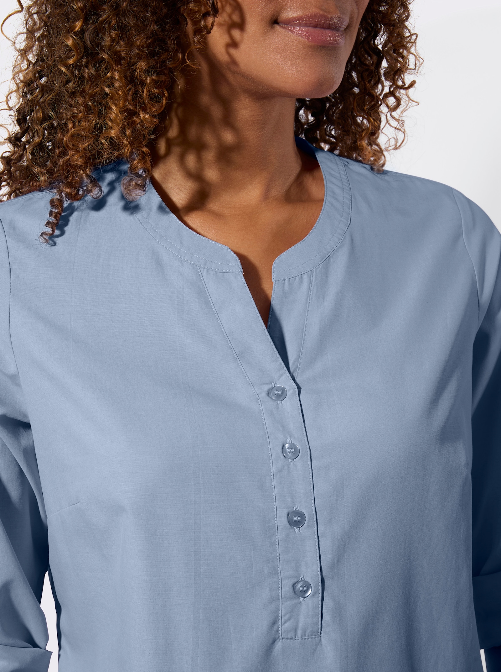 Tunika mit Kellerfalte hinten - bleu