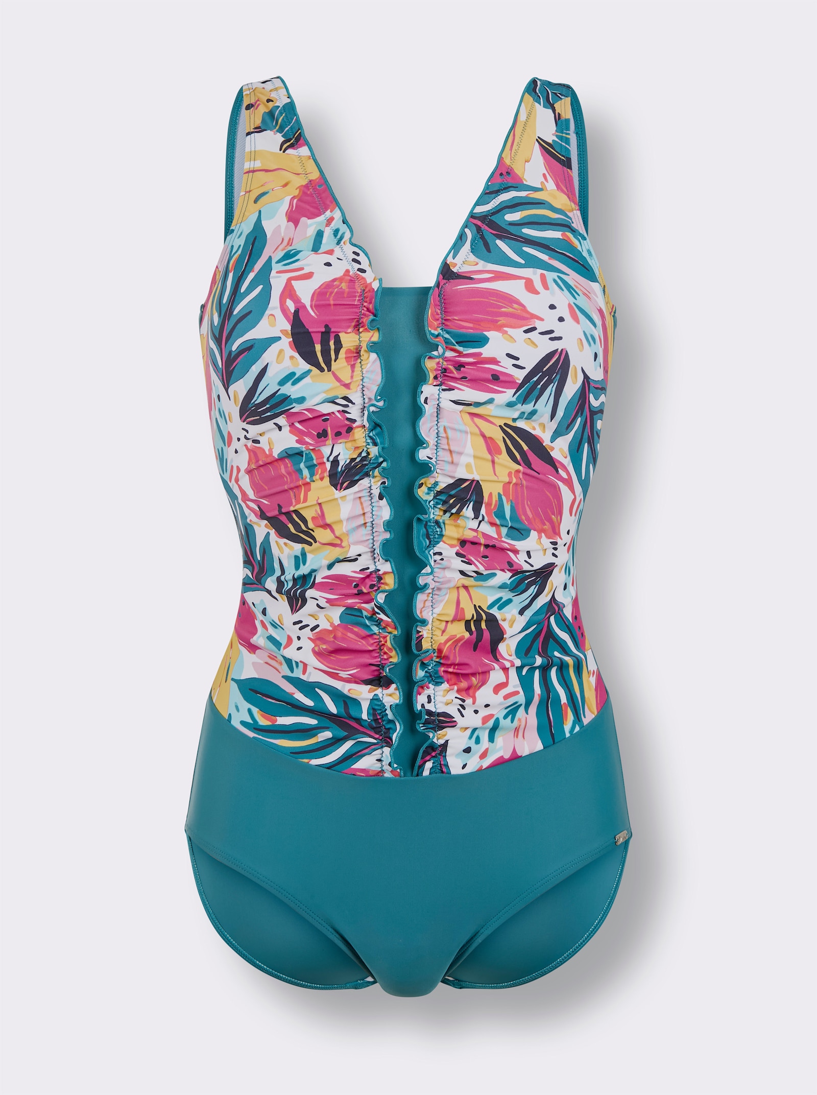 feel good Badeanzug - topas-fuchsia-bedruckt