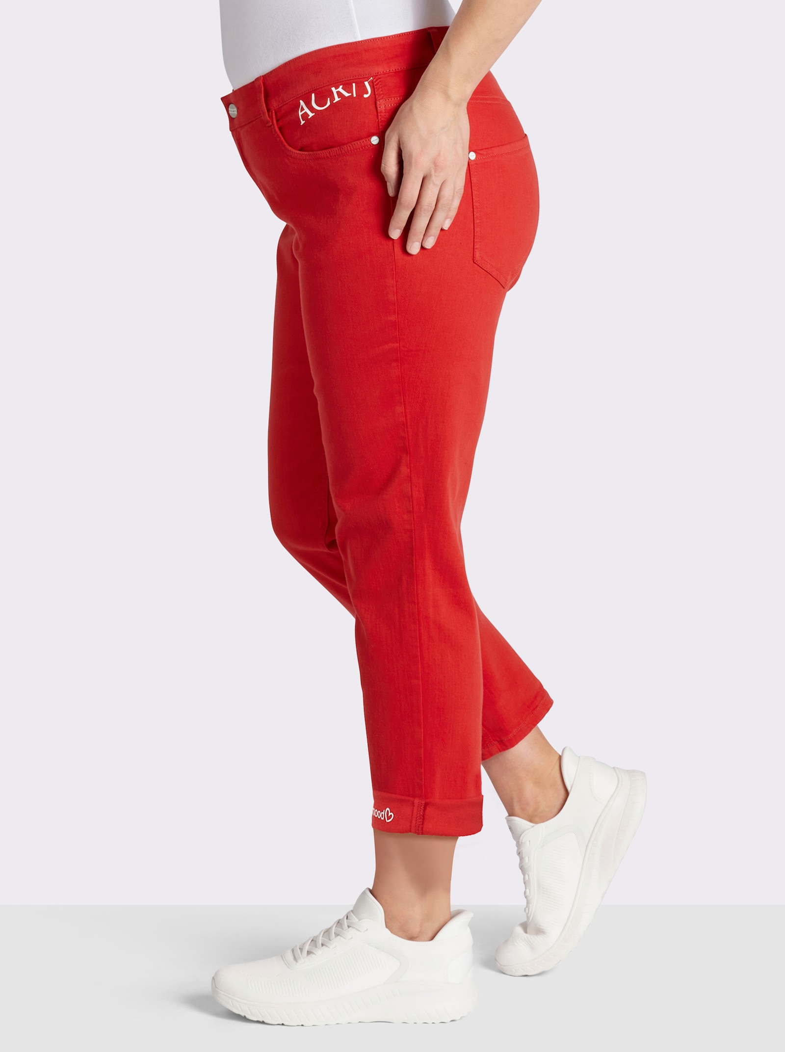 Ascari 5-Pocket-Jeans mit Push-up-Effekt - rot