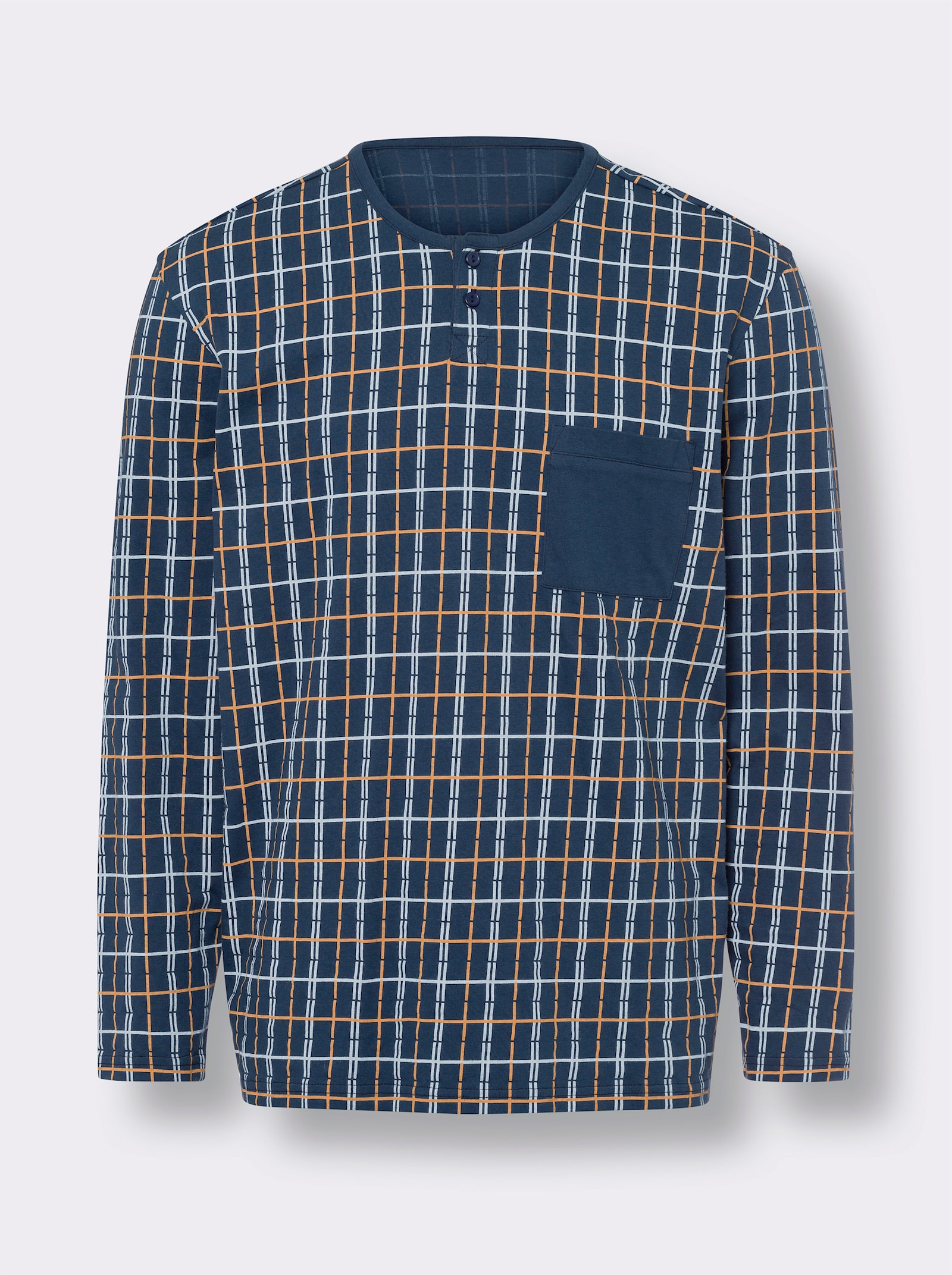 Pyjama - marine geruit