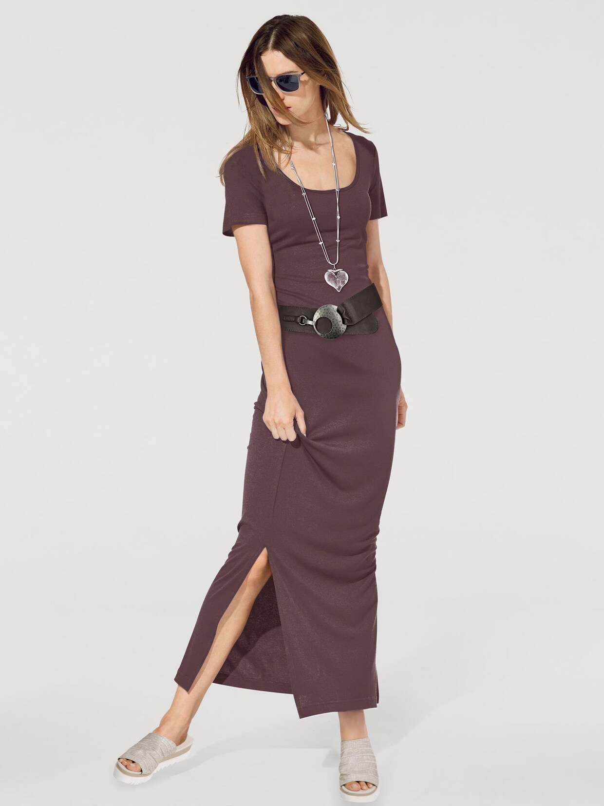 Rick Cardona Jersey-Kleid - schokobraun