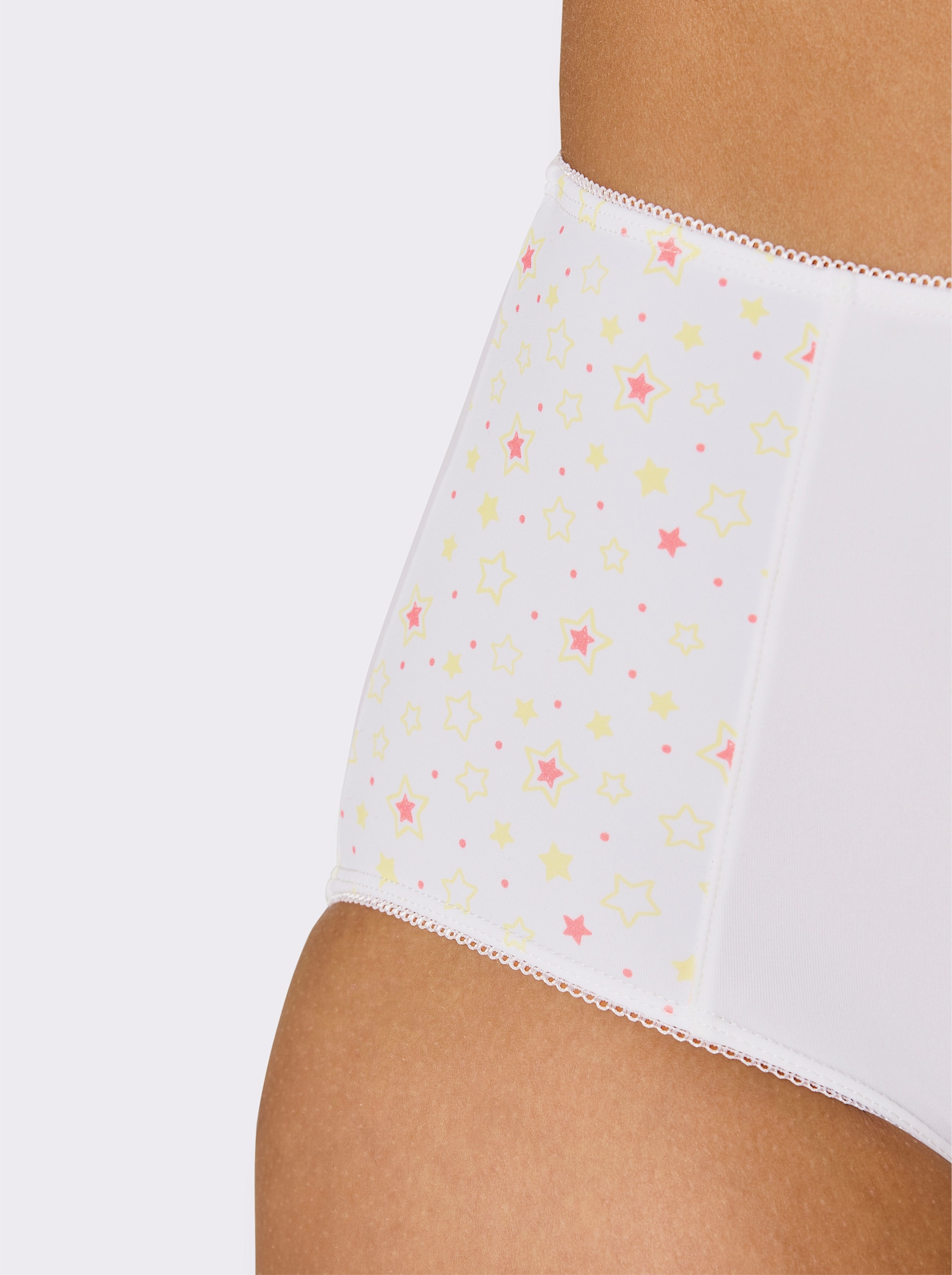 wäschepur Taillenslip - weiß-zitrone