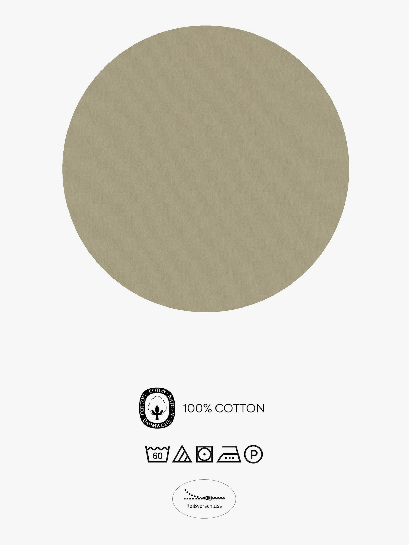 Biberna Bettwäsche - taupe-kariert