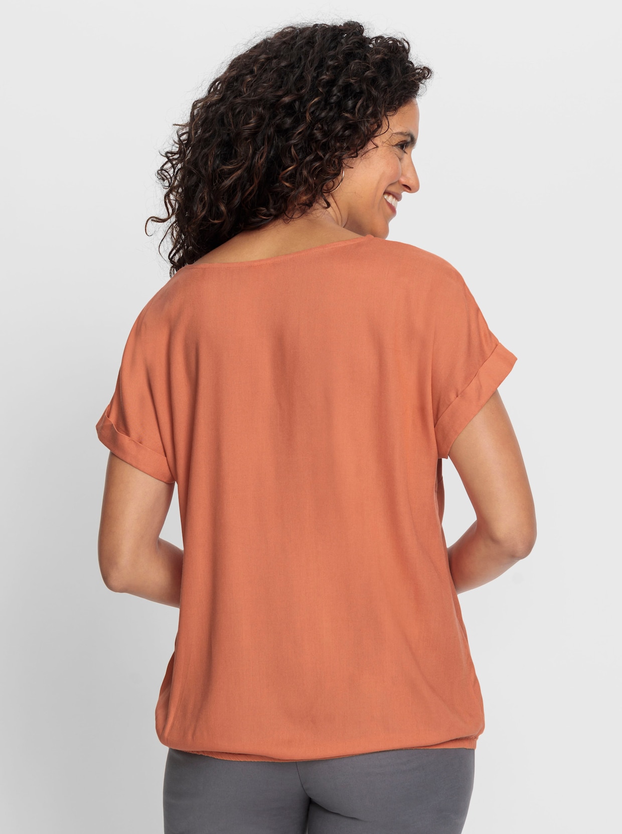 Comfortabele blouse - papaya
