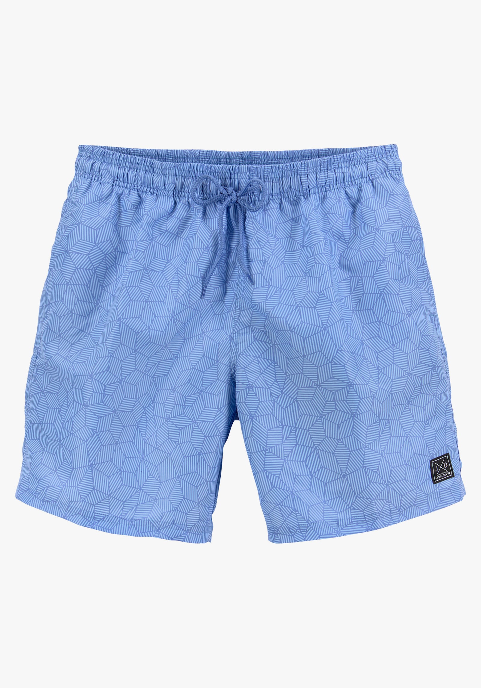 John Devin Badeshorts - blau bedruckt