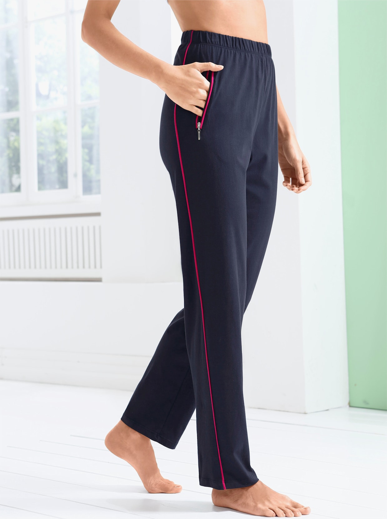 Pantalon de loisirs - marine-fuchsia