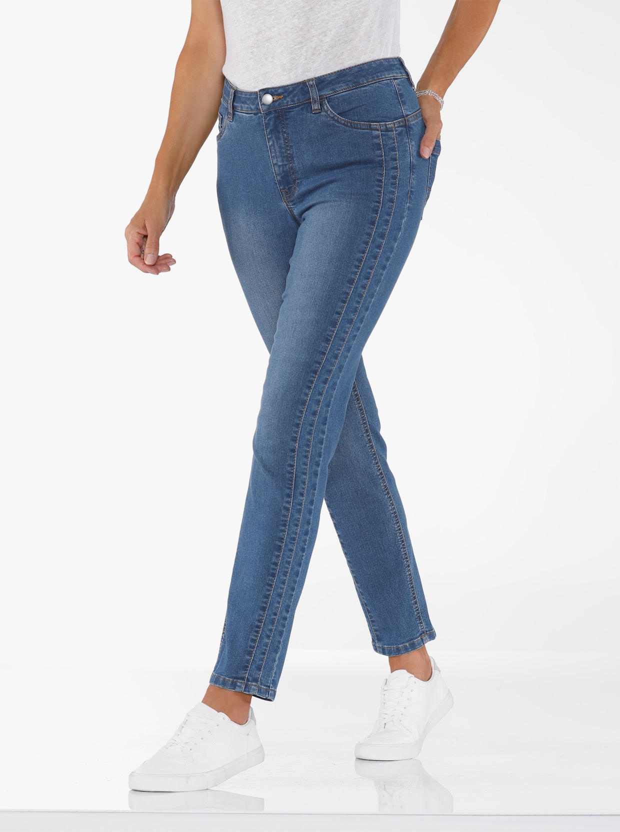 5-Pocket-Jeans - blue-stone-washed