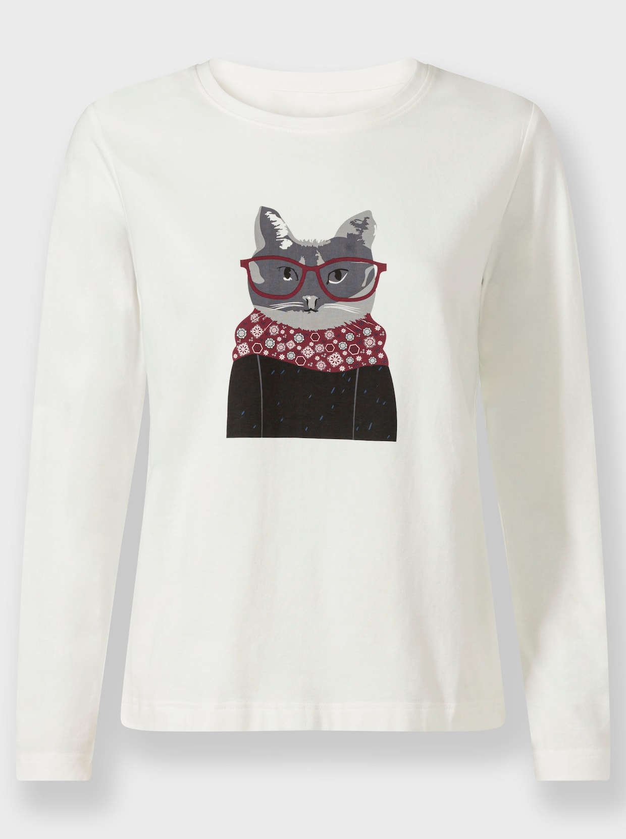 Langarmshirt - ecru