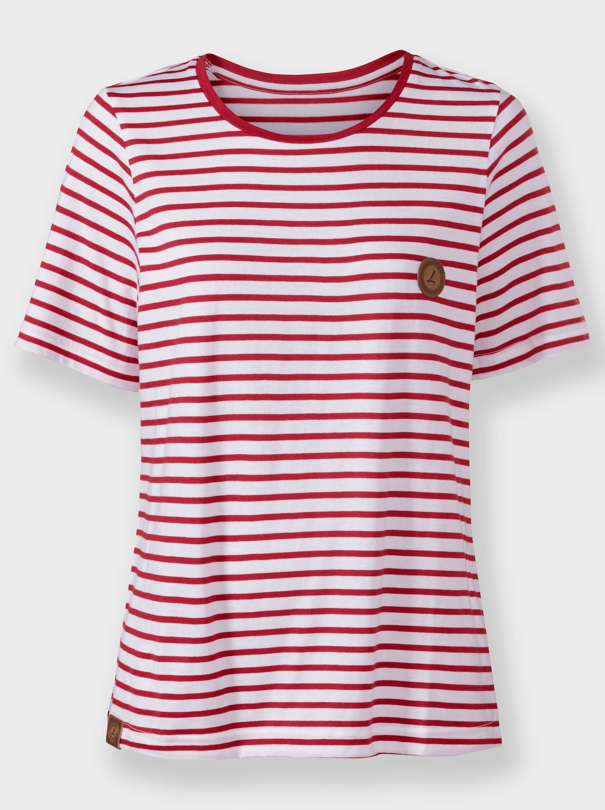Shirt - rood/wit gestreept