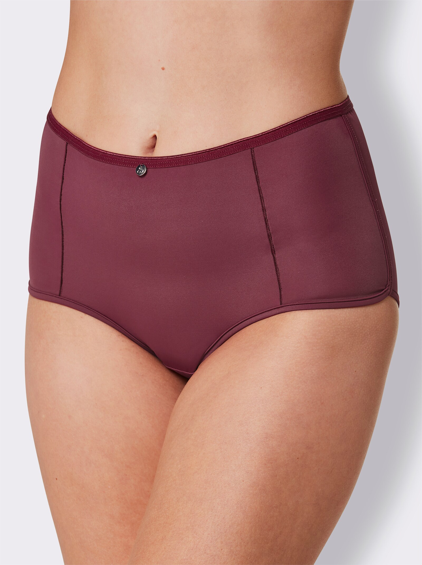wäschepur Hipster mit flachen Abschlüssen - bordeaux