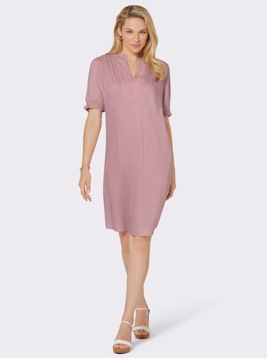 Webkleid mit Rüschen - hortensie