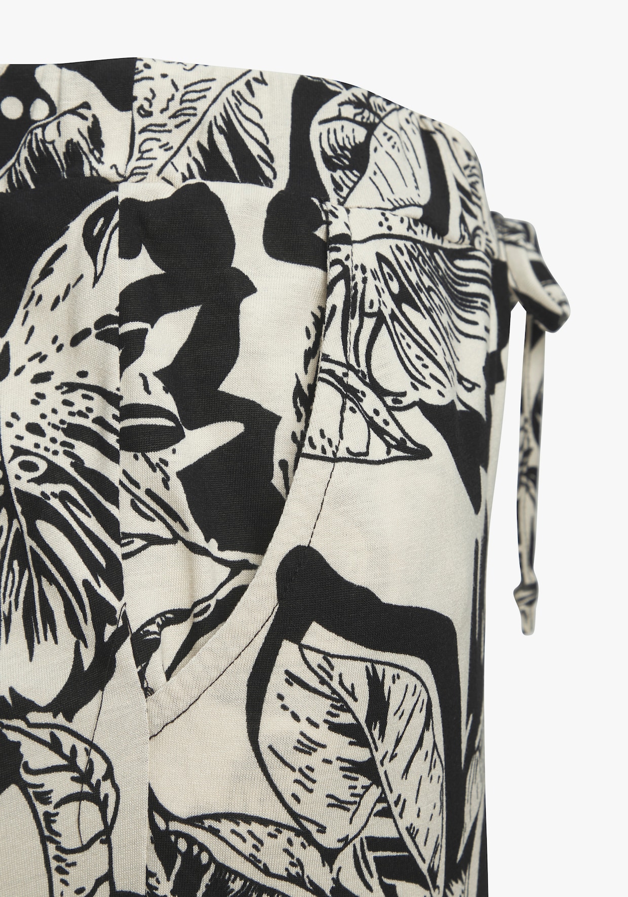 Vivance Palazzohose - schwarz-creme bedruckt