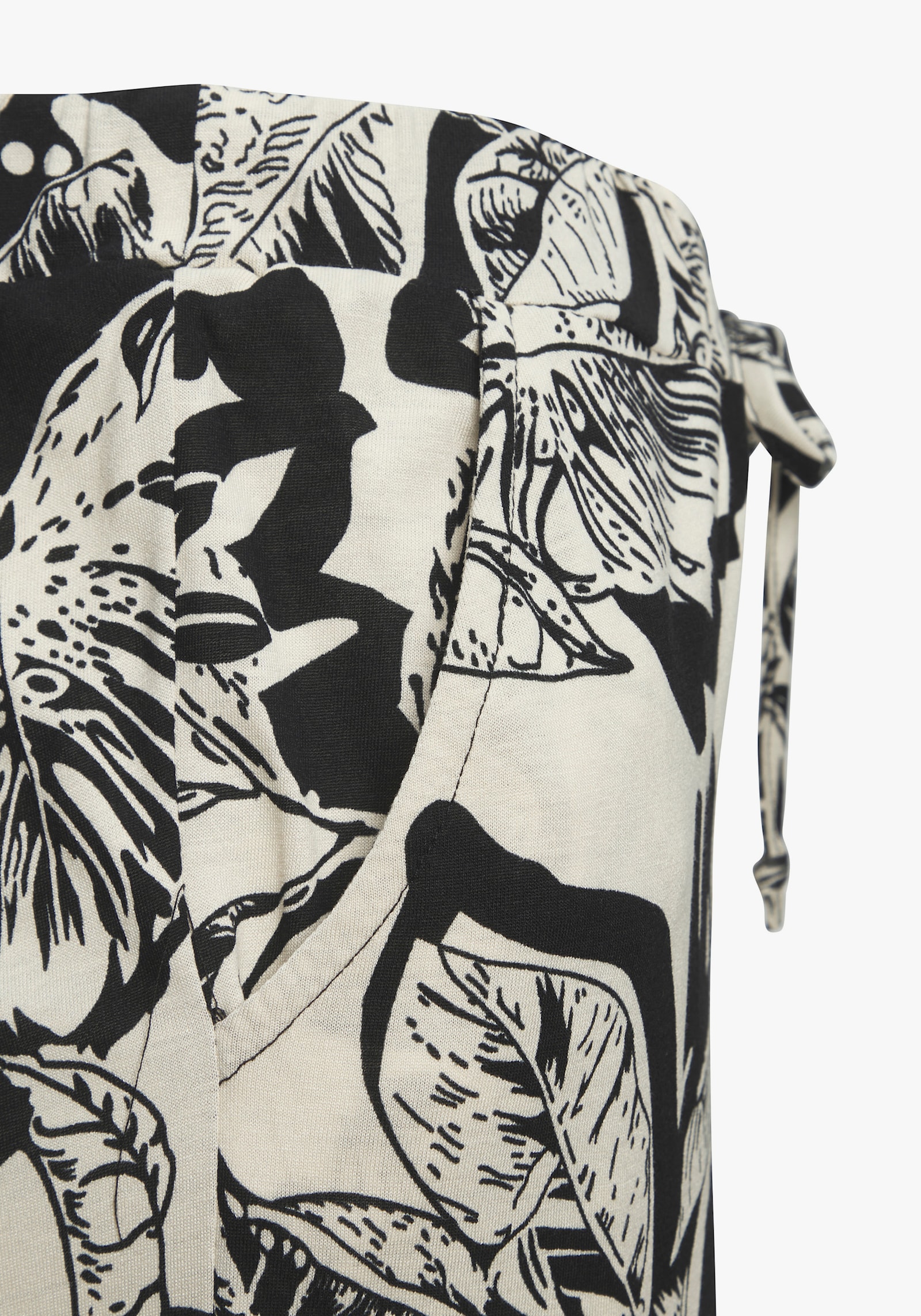 Vivance Palazzohose - schwarz-creme bedruckt