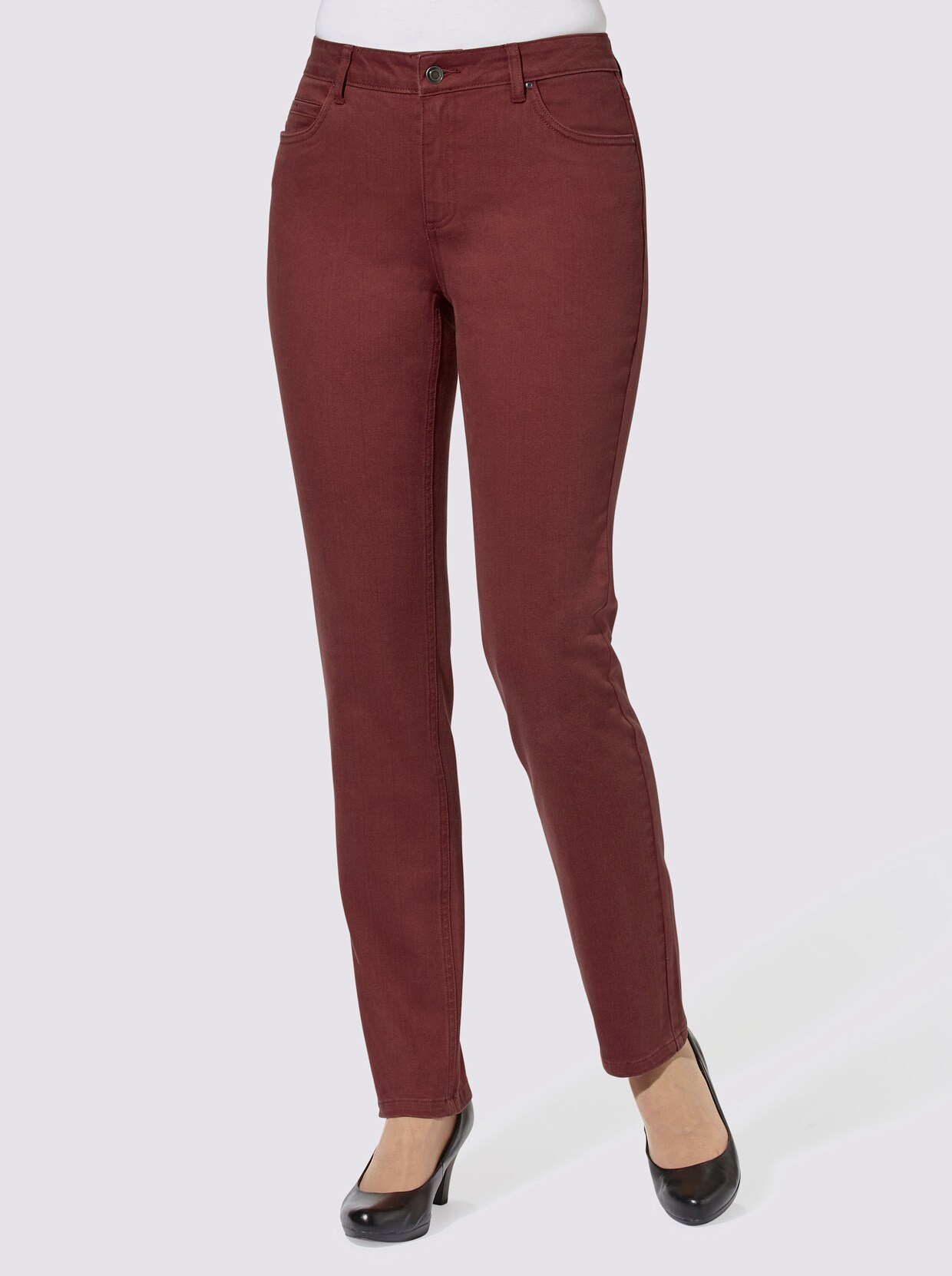 Jeans - rotbraun