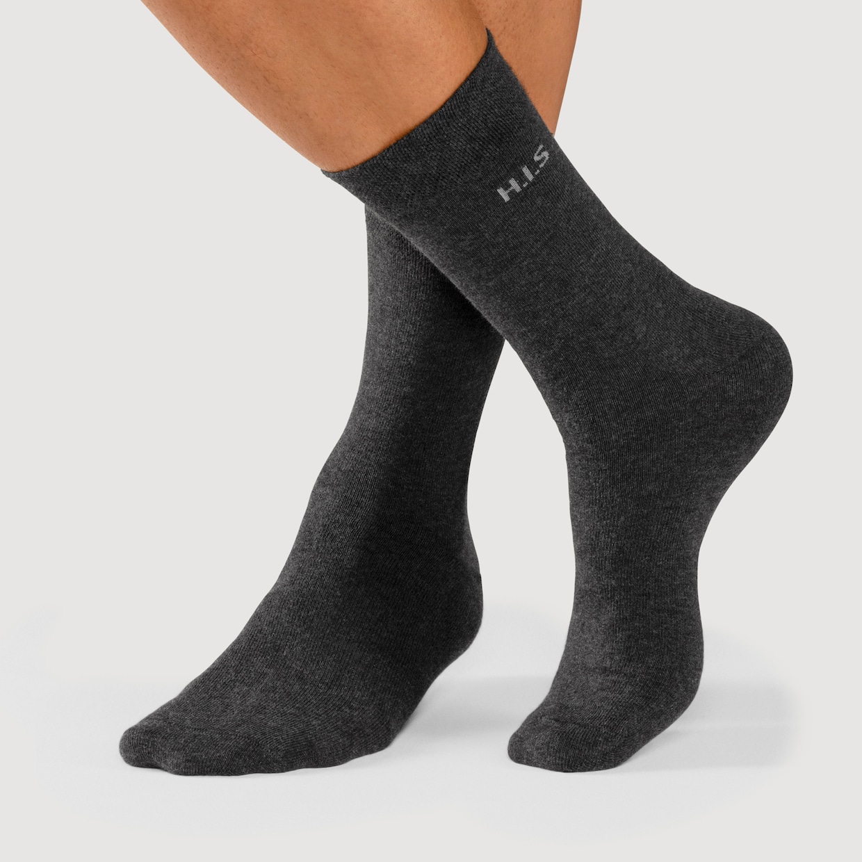 H.I.S Socken - 2x grau, 2x anthrazit