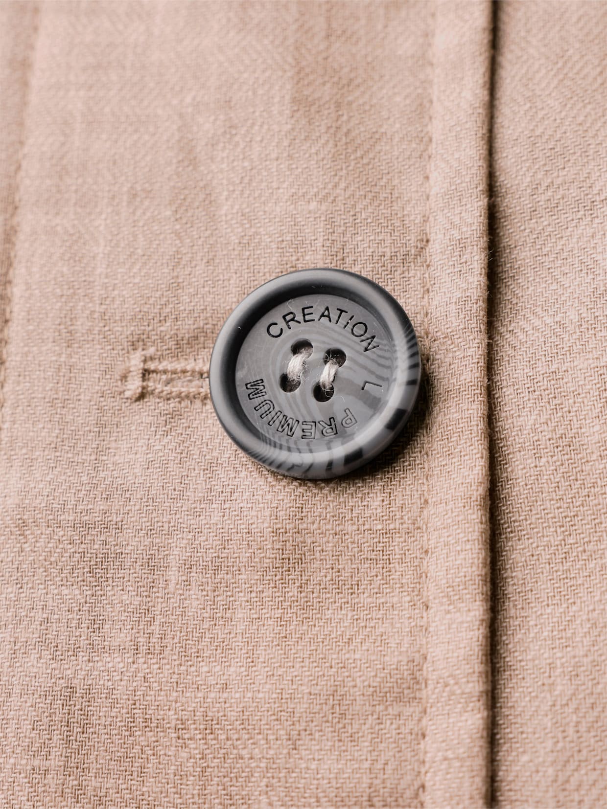 CREATION L PREMIUM Parka mit 30% Leinen - sesam