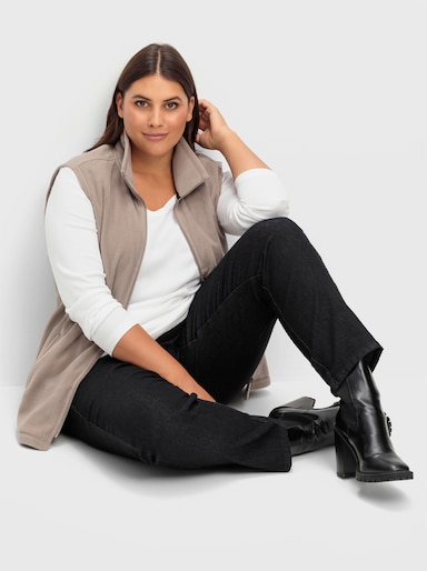 Schlupfjeans - black-denim