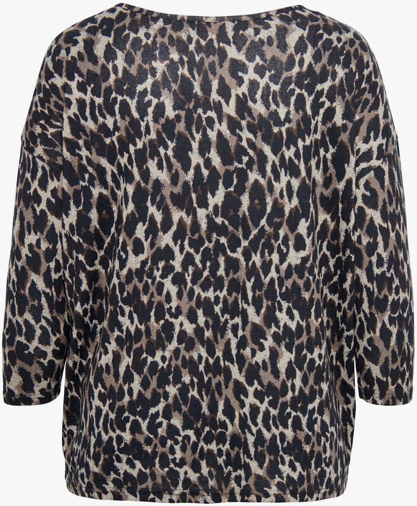 3/4-Arm-Shirt - braun leo