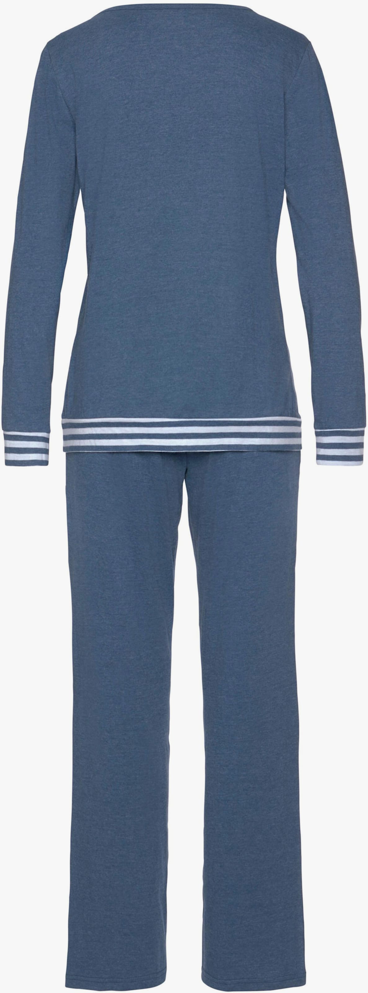 Arizona Pyjama - blauw gemêleerd