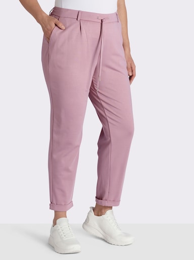 Jogg Pants in Interlock-Qualität - mauve