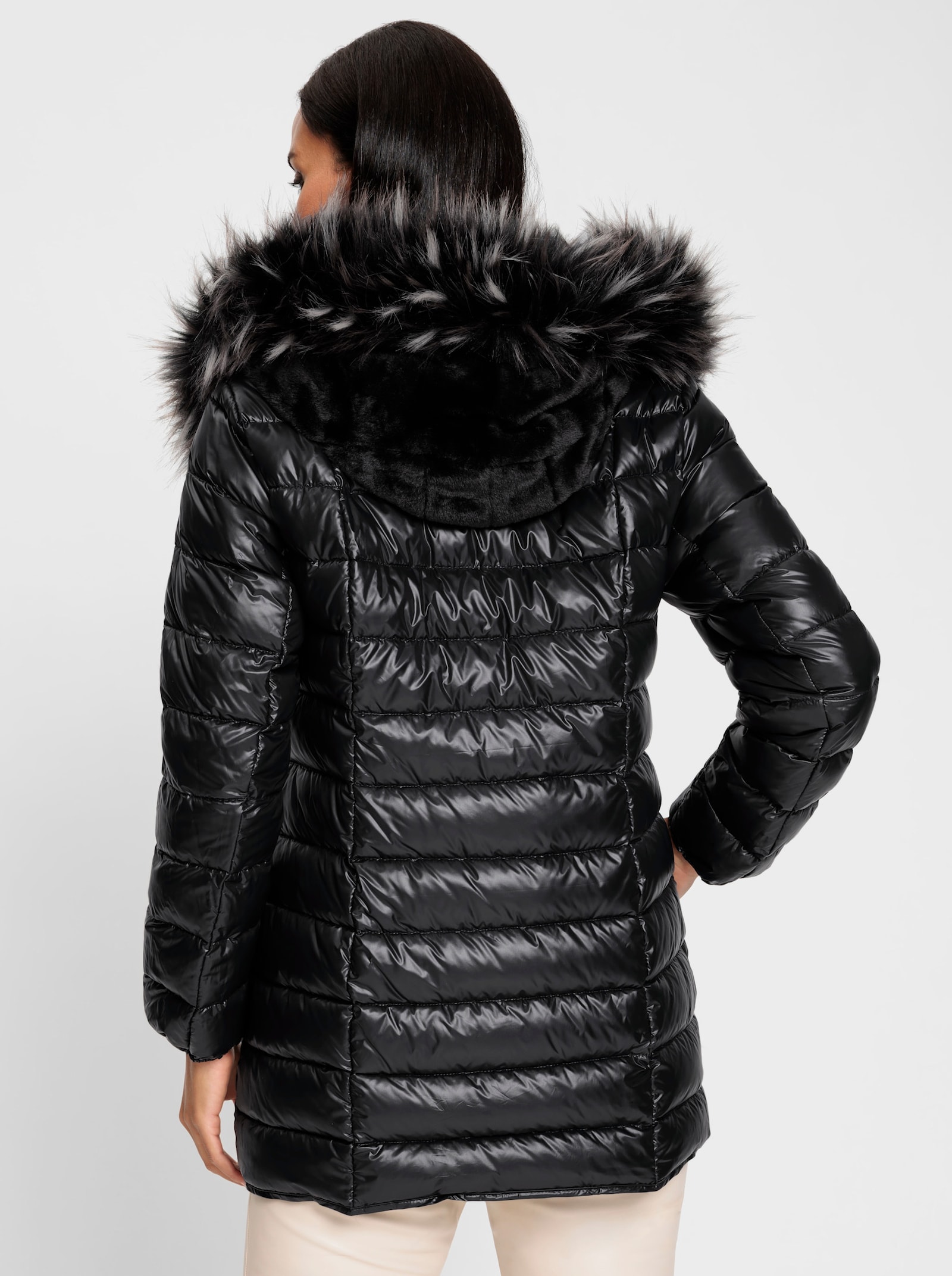 heine 3-in-1-Funktionsmantel mit heraustrennbarem Innenteil - schwarz