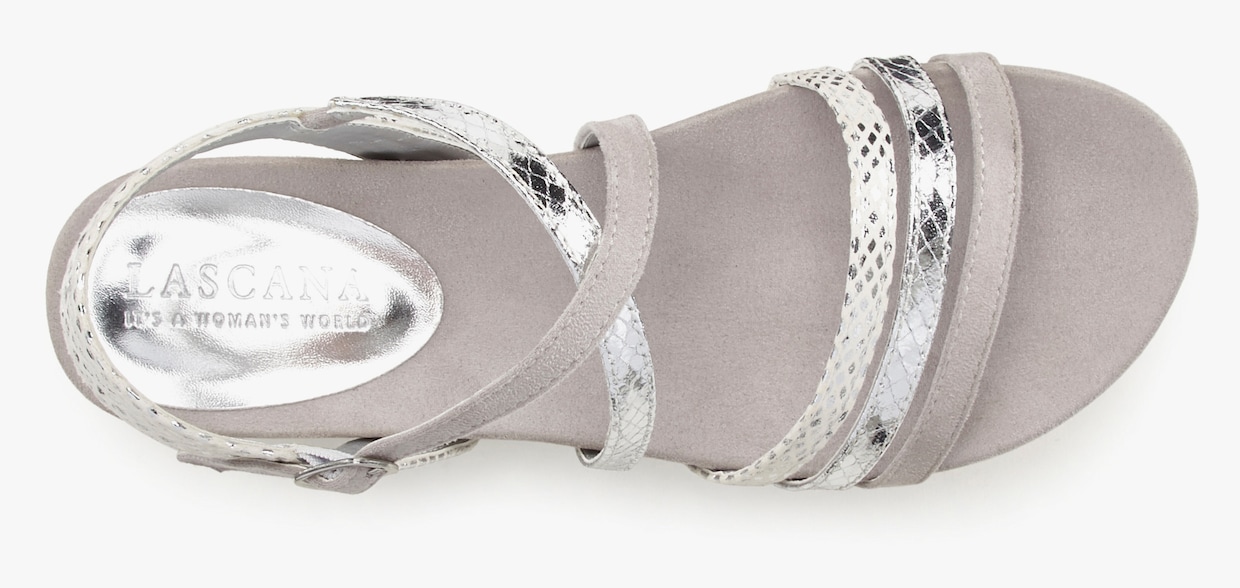 LASCANA sandalen - zilverkleur