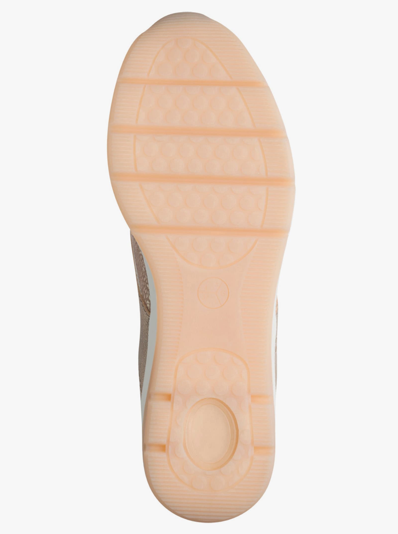 Jana Sneaker im Materialmix - goldfarben