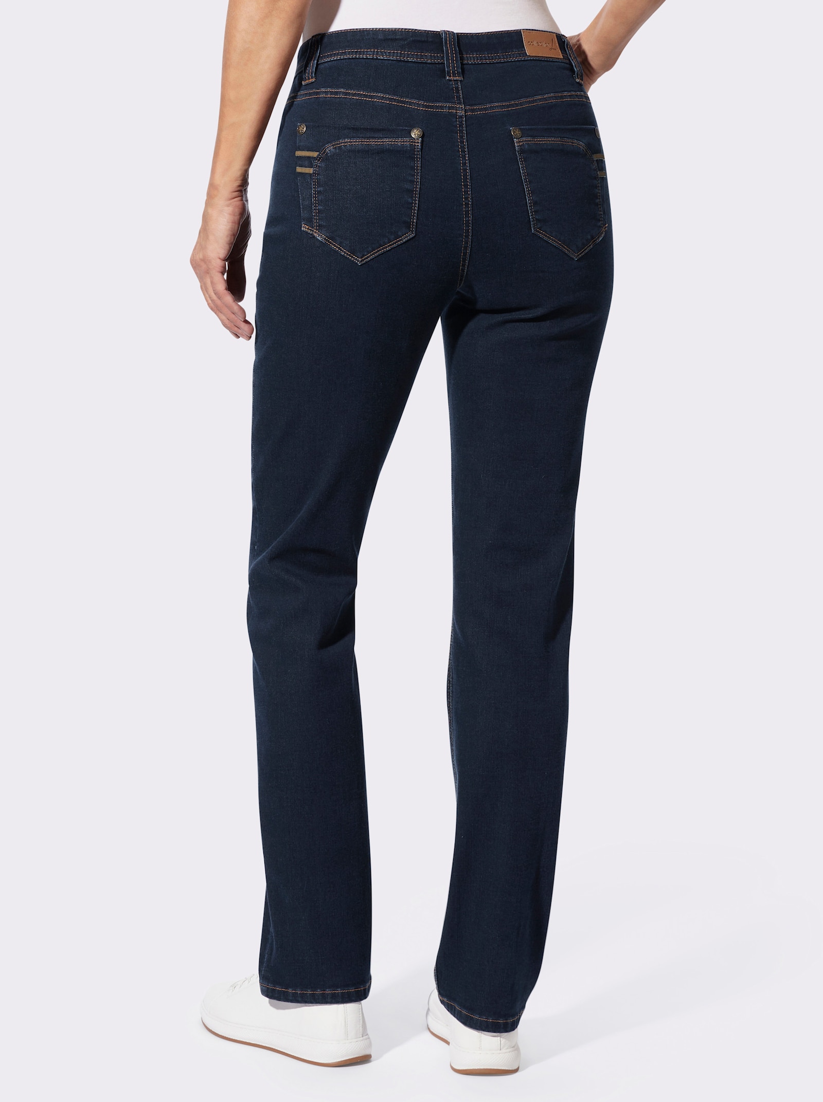 5-Pocket-Jeans in gerade Schnittführung - dark blue