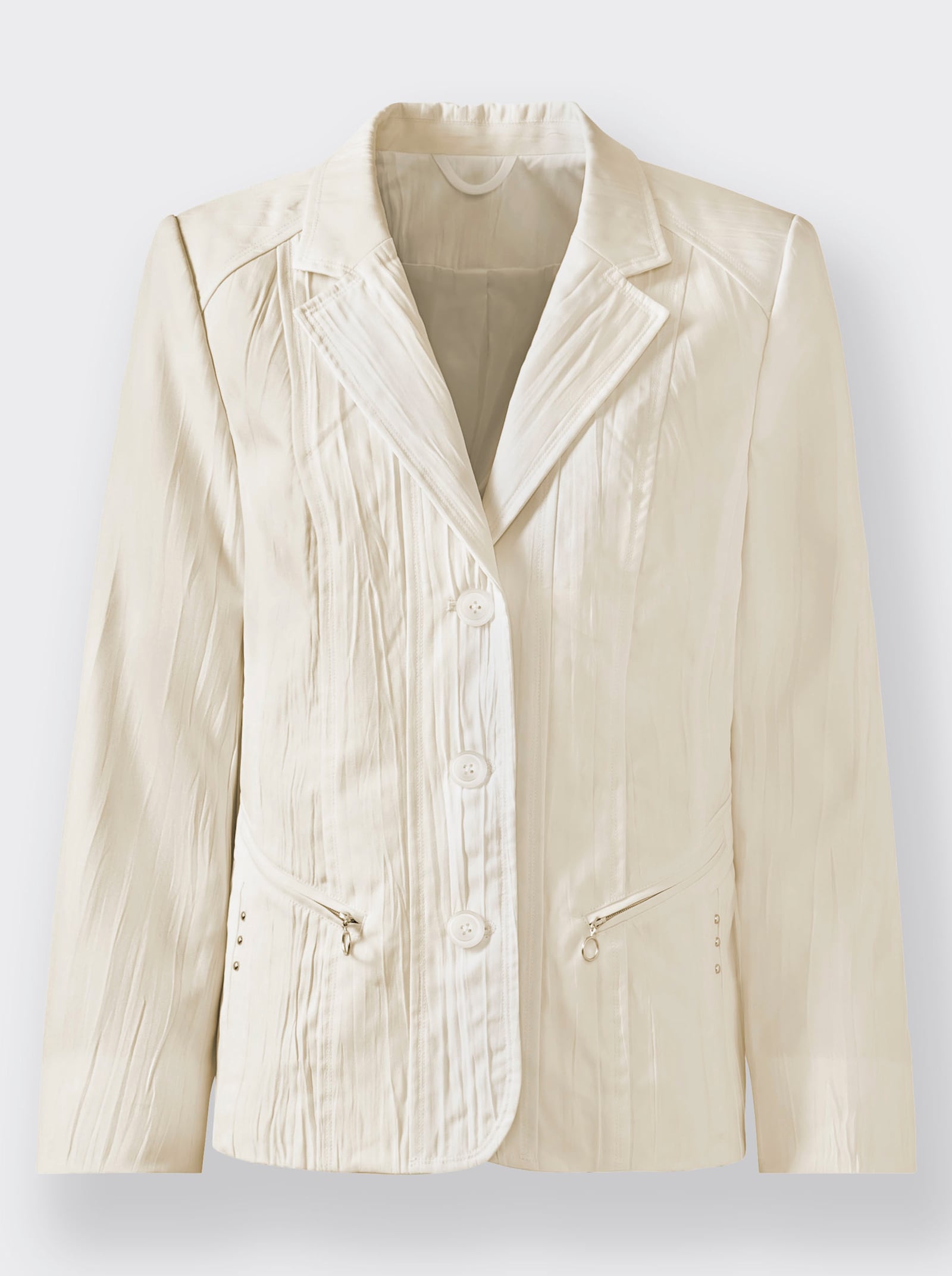 Blazer in Crash-Qualität - champagner