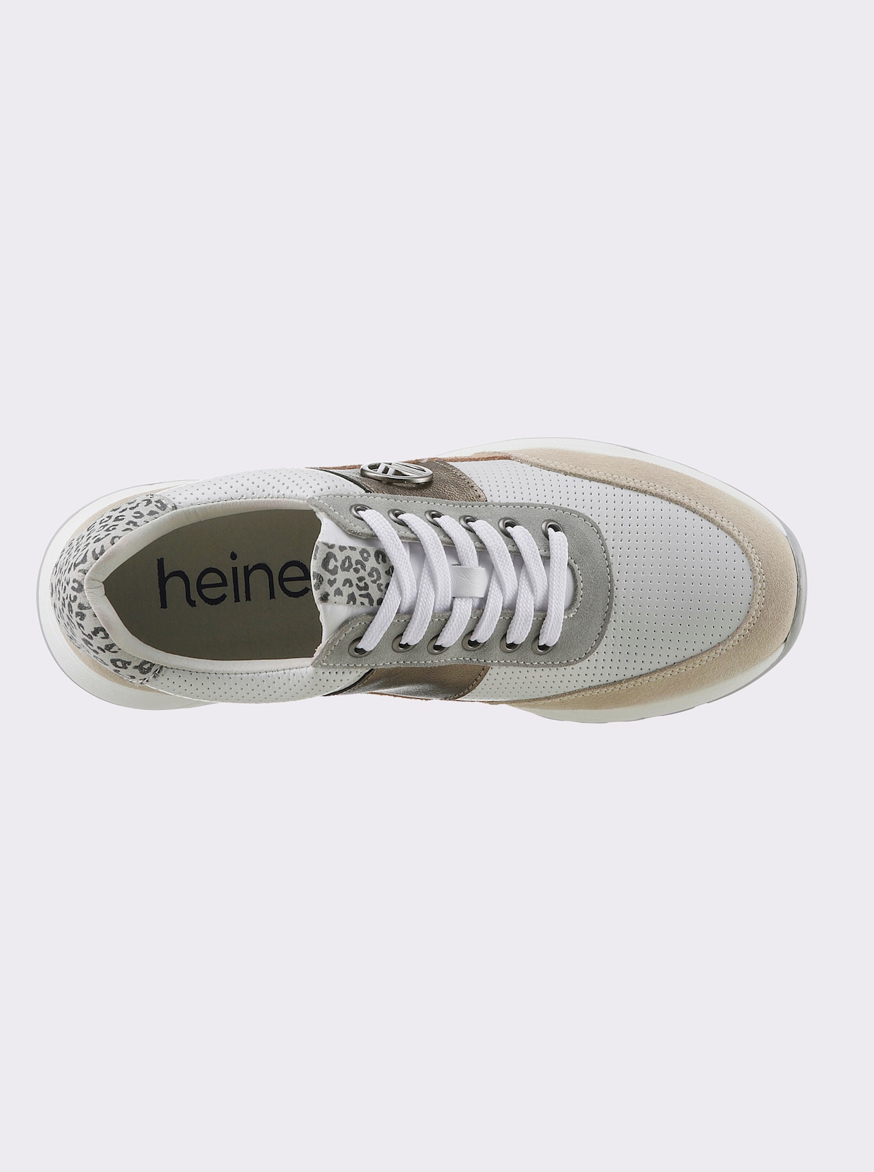 heine Sneaker - wit/taupe