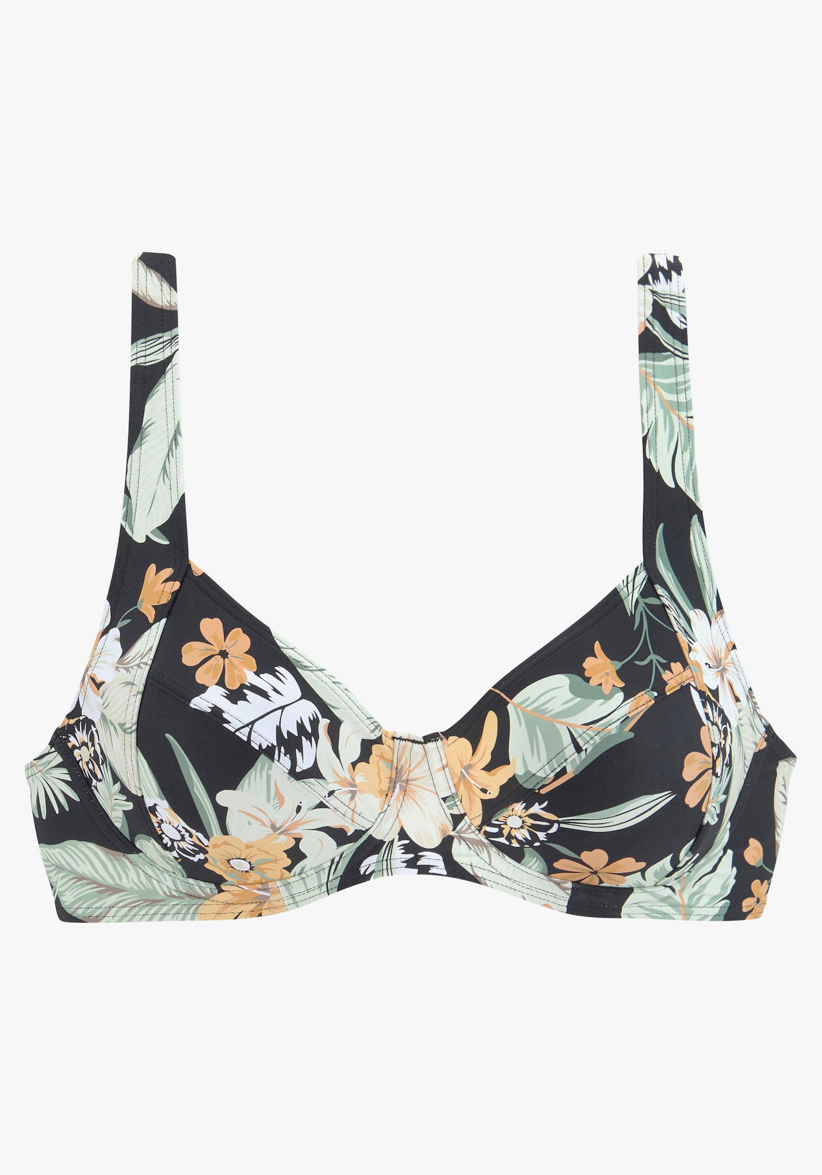 Sunseeker Bügel-Bikini-Top - schwarz-bedruckt
