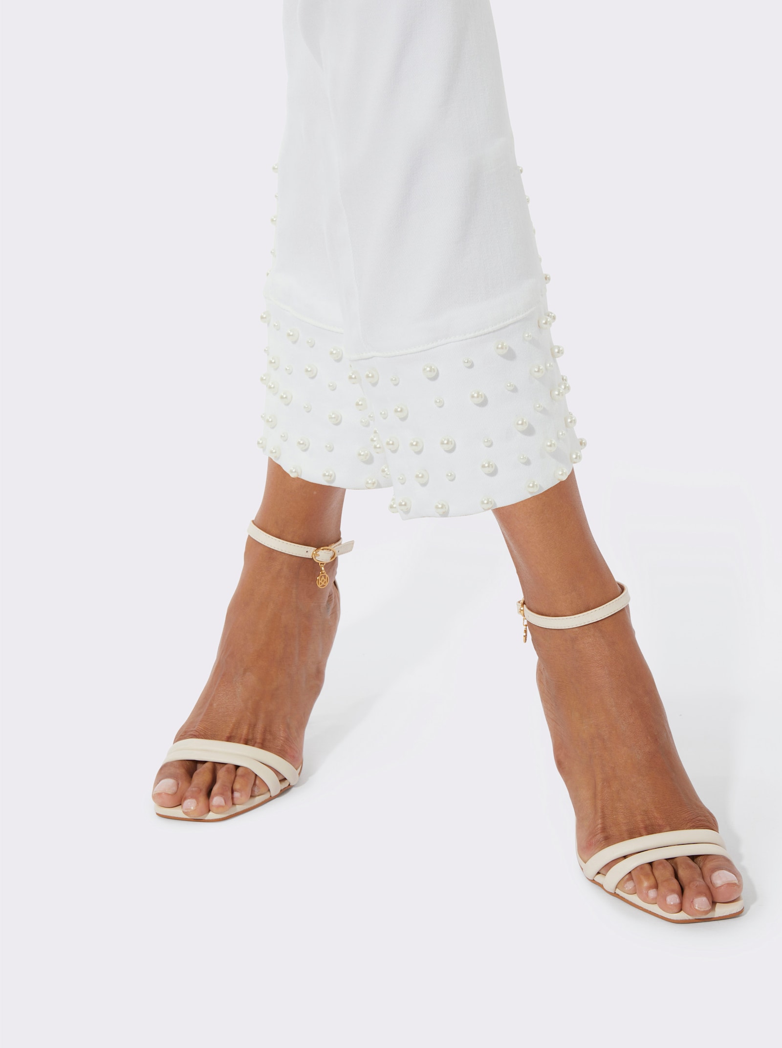 7/8-broek met push-up-effect - ecru