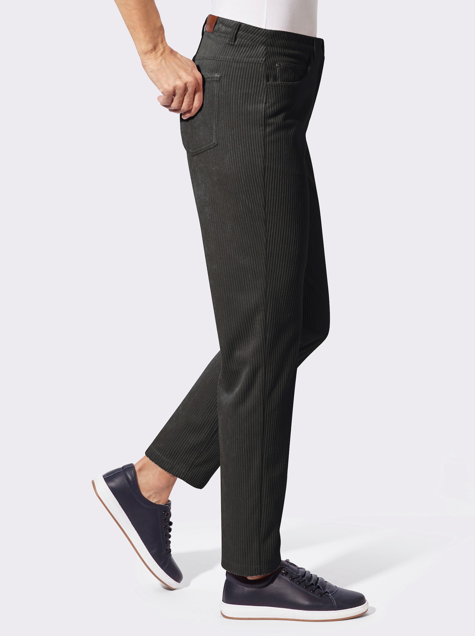 Cordhose in 5-Pocket-Form - graphit