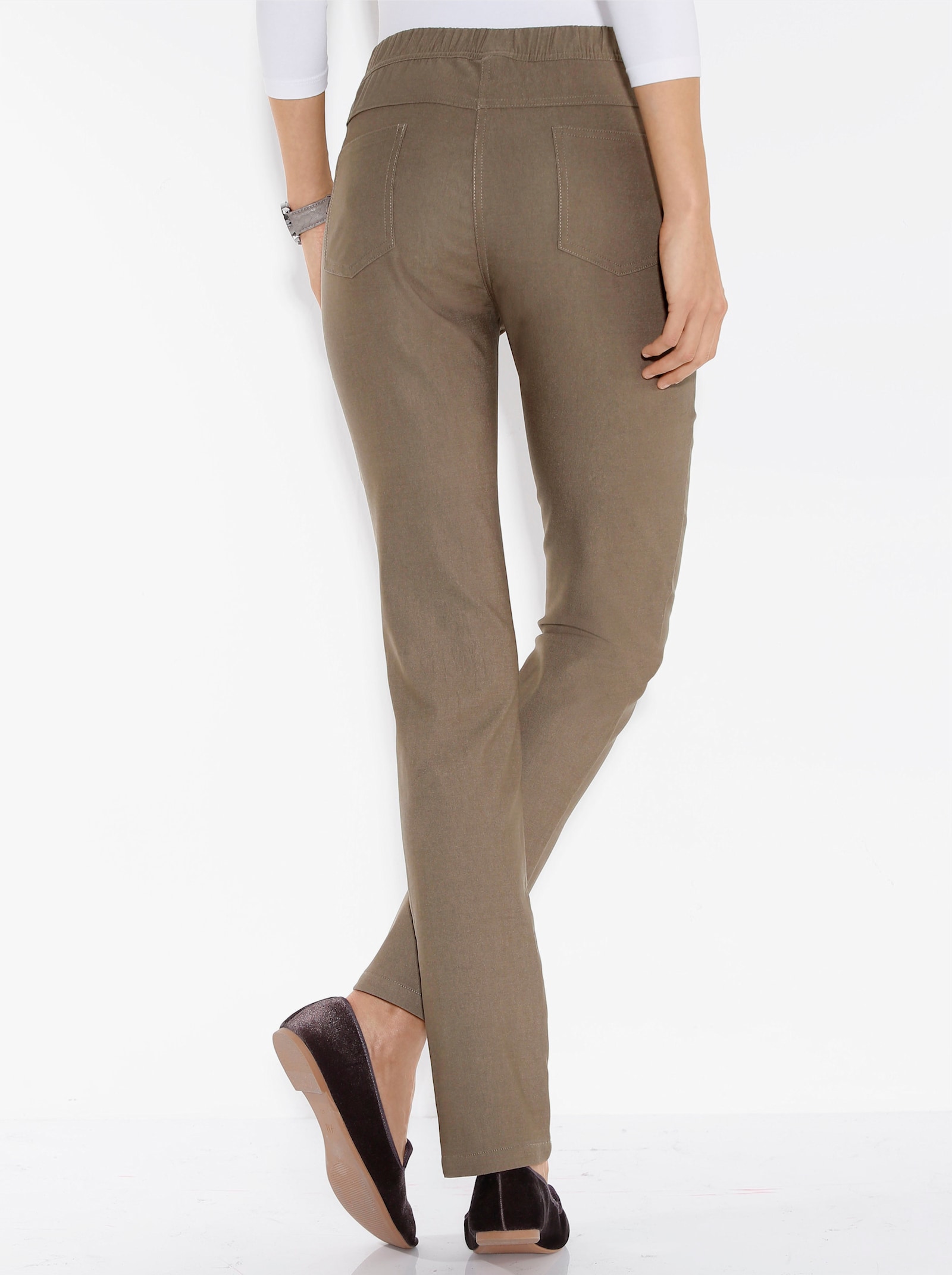 Broek van binnen opgeruwd - taupe