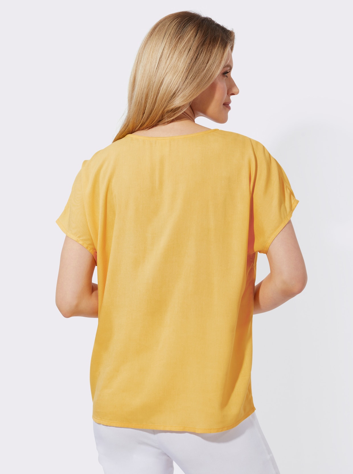 Longline blouse - geel