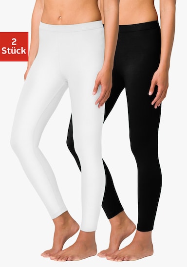 Legging - wit, zwart