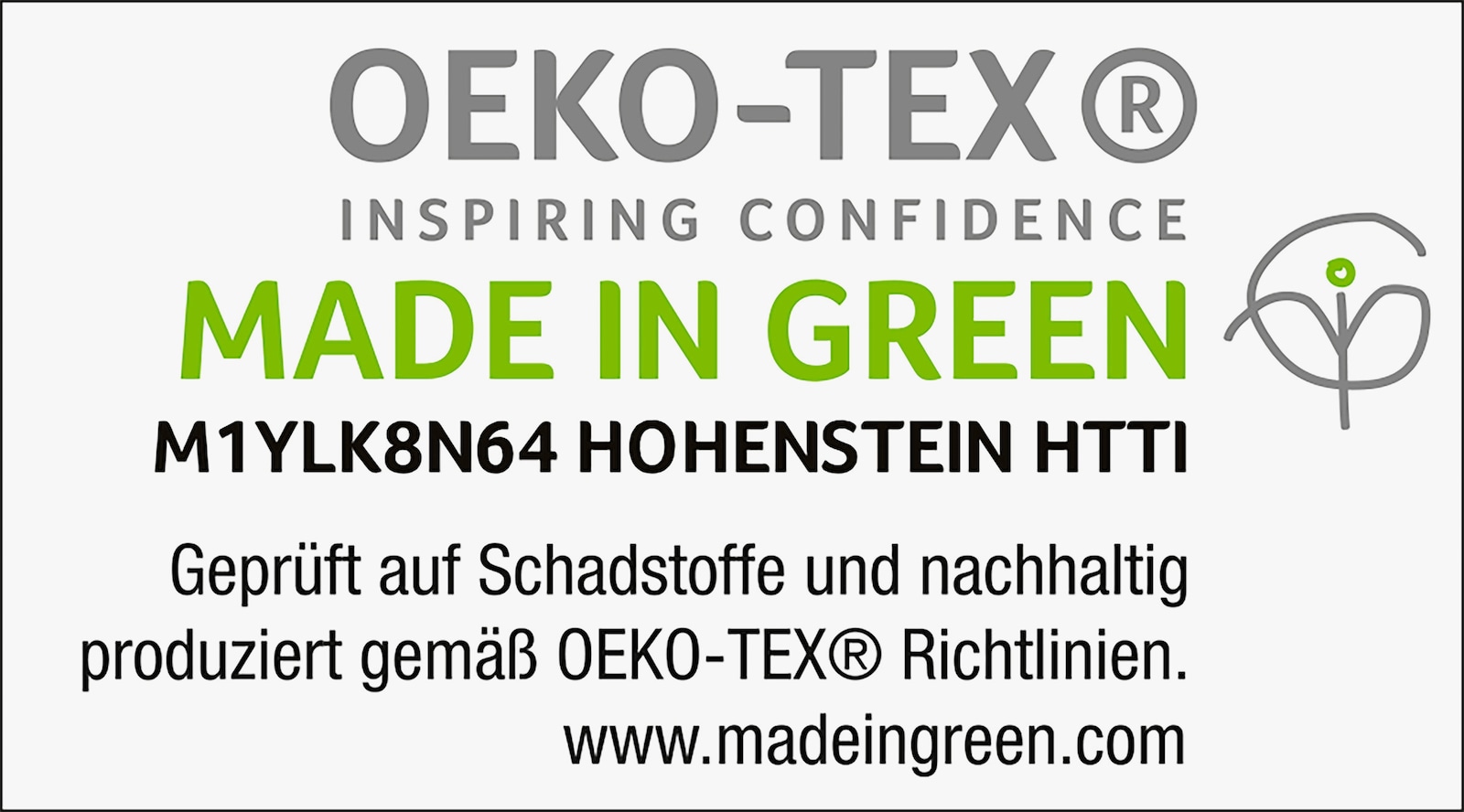 Biberna Bettwäsche - grün-grau