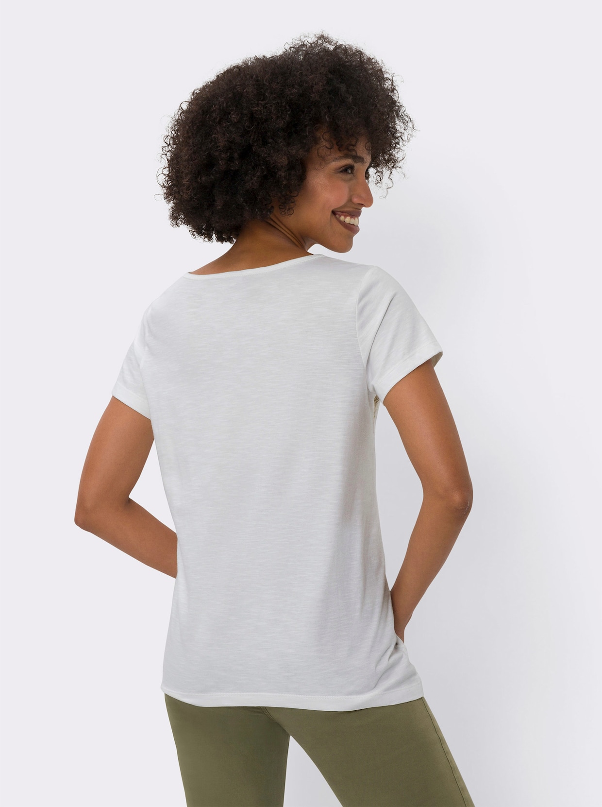 heine T-shirt imprimé - écru