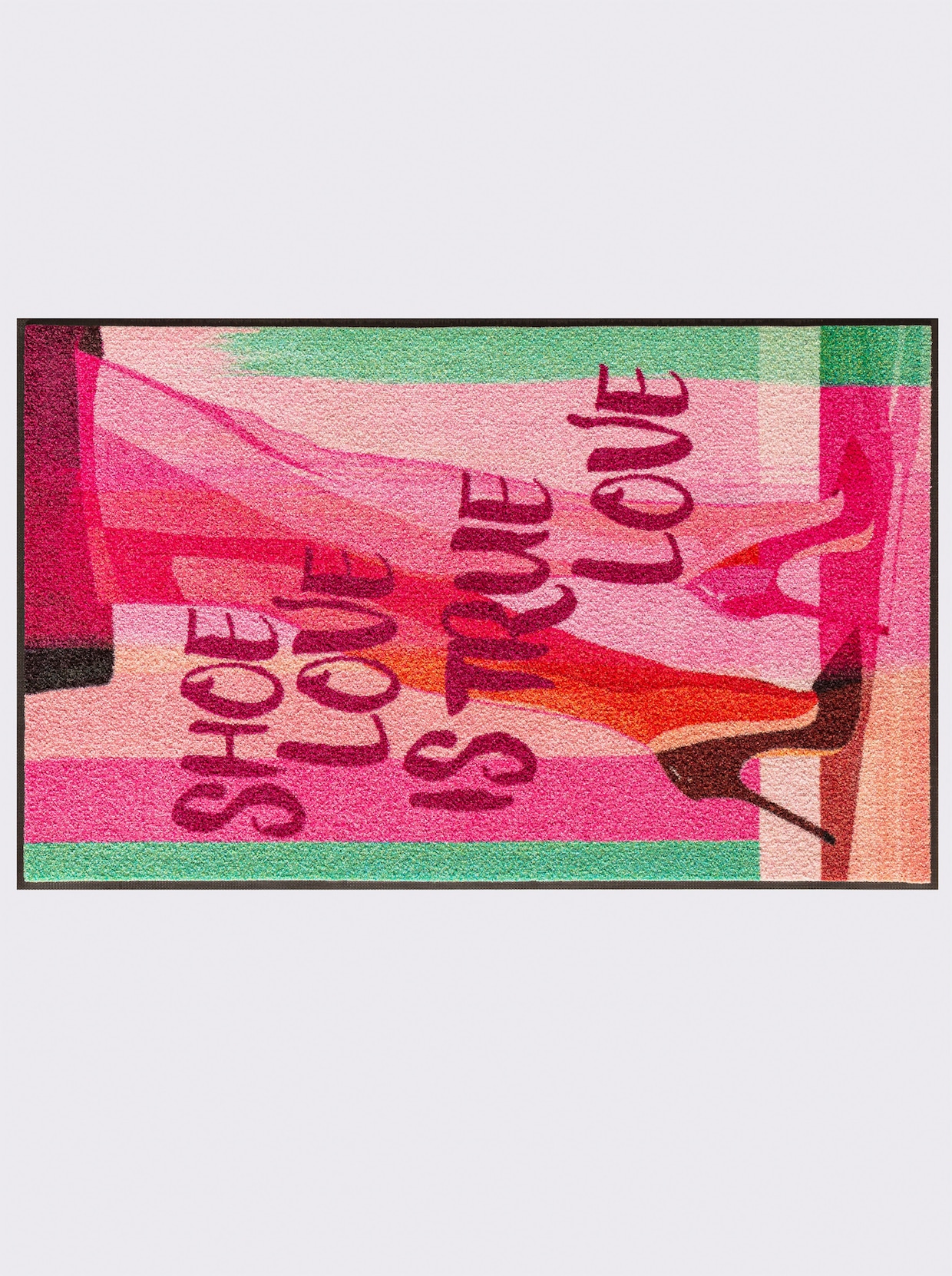 wash+dry by Kleen-Tex Voetmat - pink gedessineerd