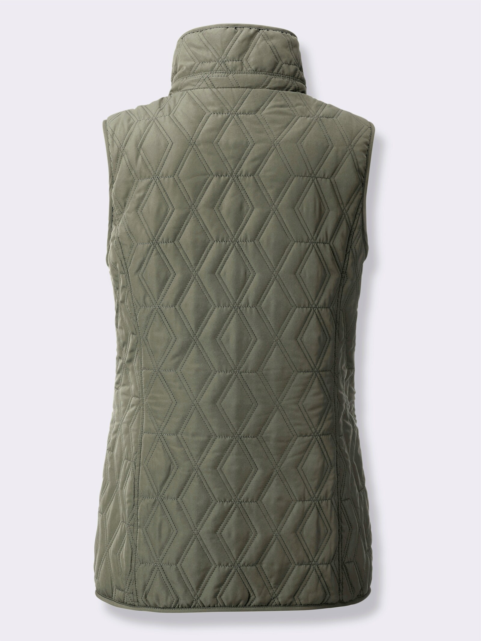 Steppweste mit wärmendem Fleecefutter - khaki