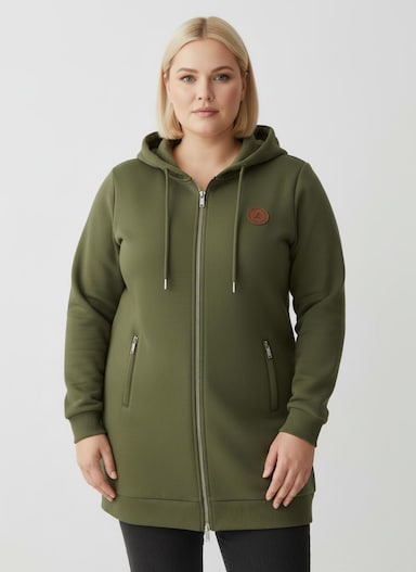 Sweatjacke - oliv