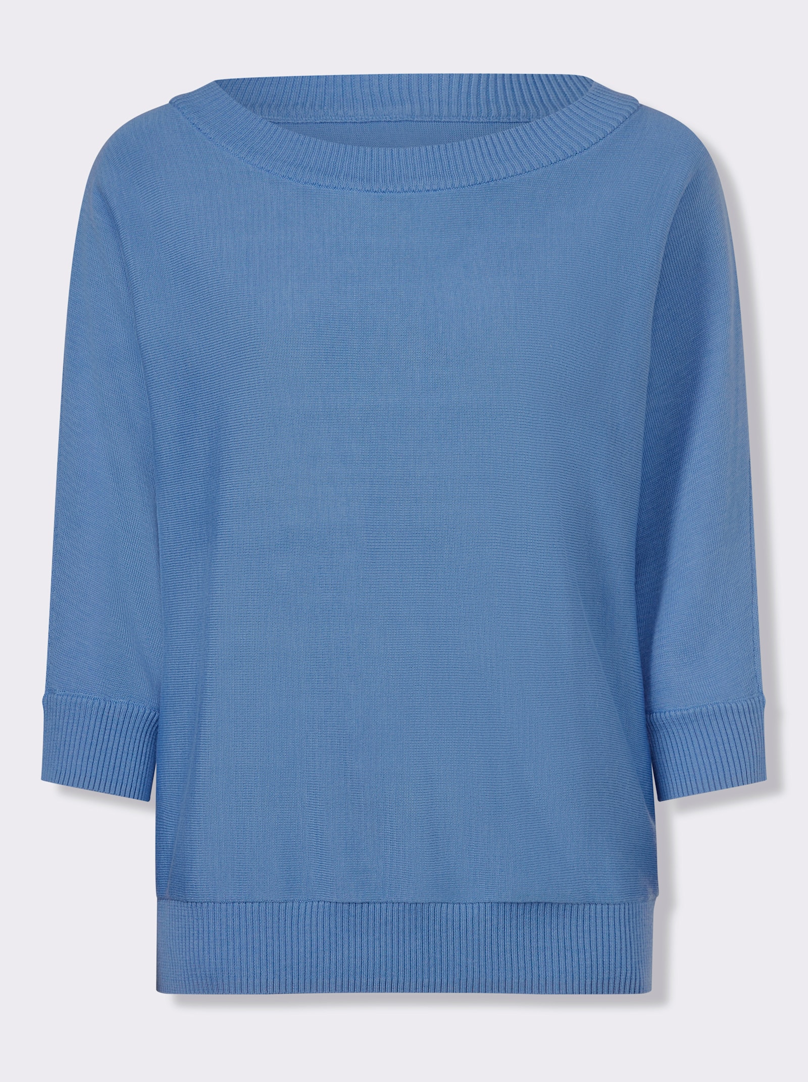 heine 3/4 Arm-Pullover Mit Fledermausarm - himmelblau