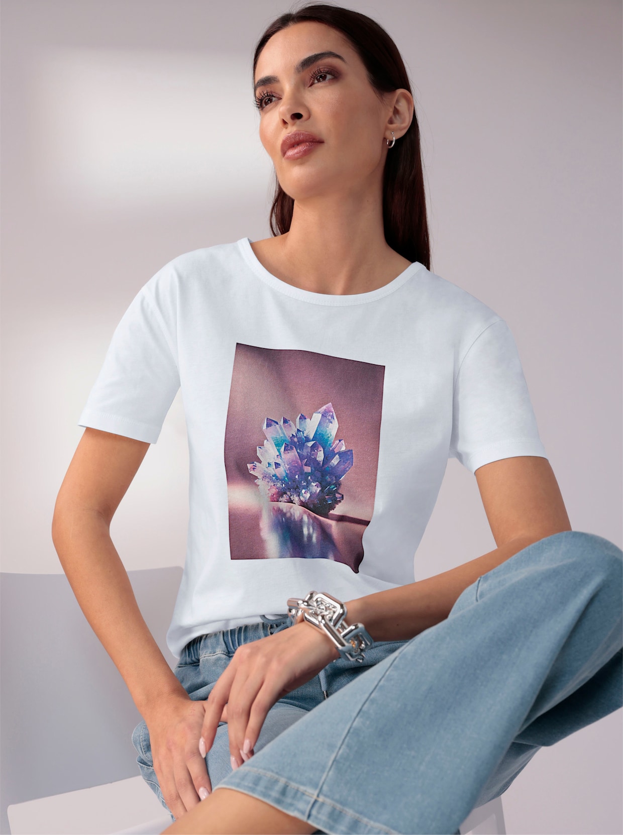 heine Shirt met korte mouwen - wit