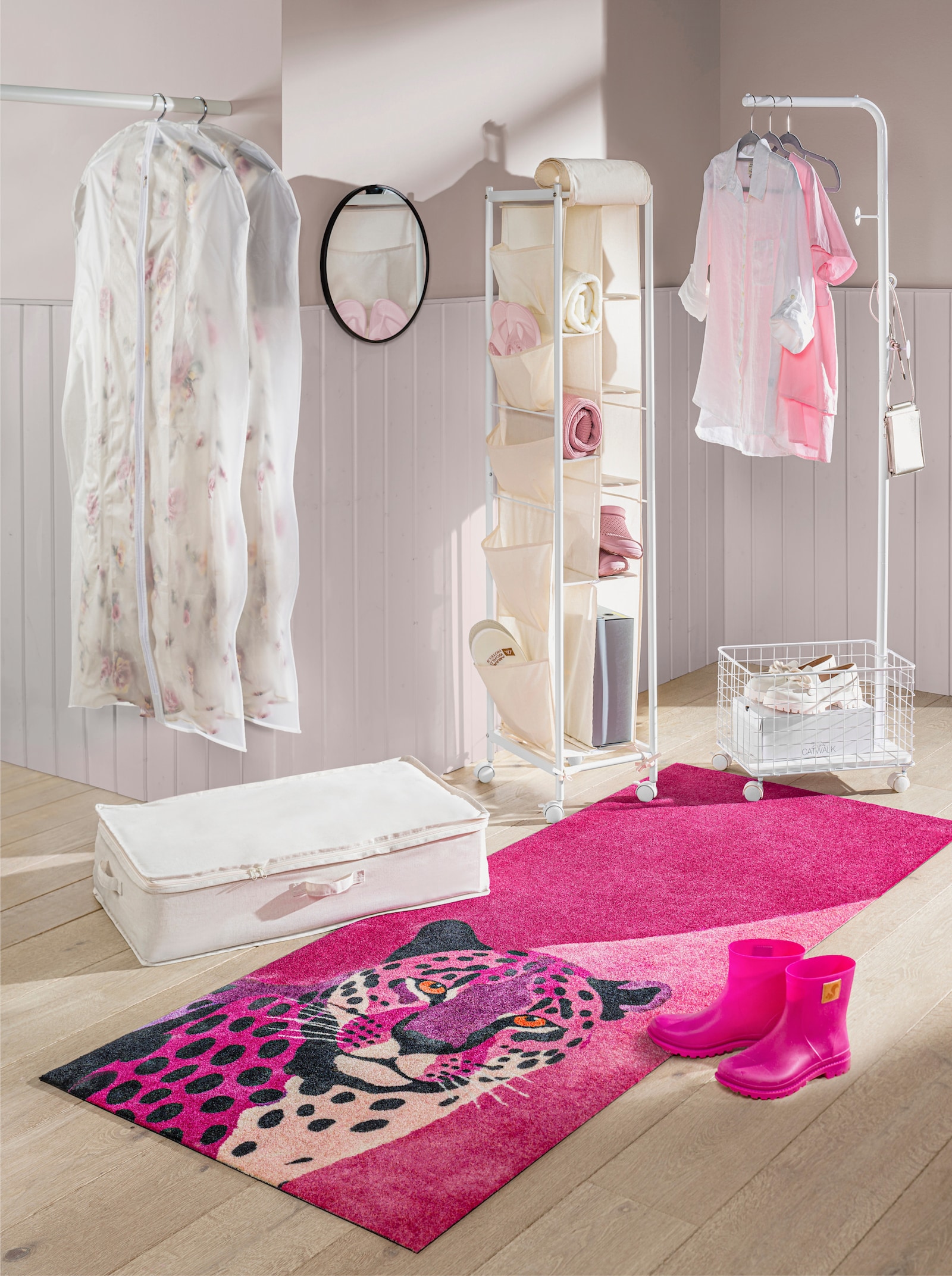 wash+dry by Kleen-Tex Paillasson - fuchsia