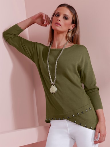 heine Strickpullover - oliv