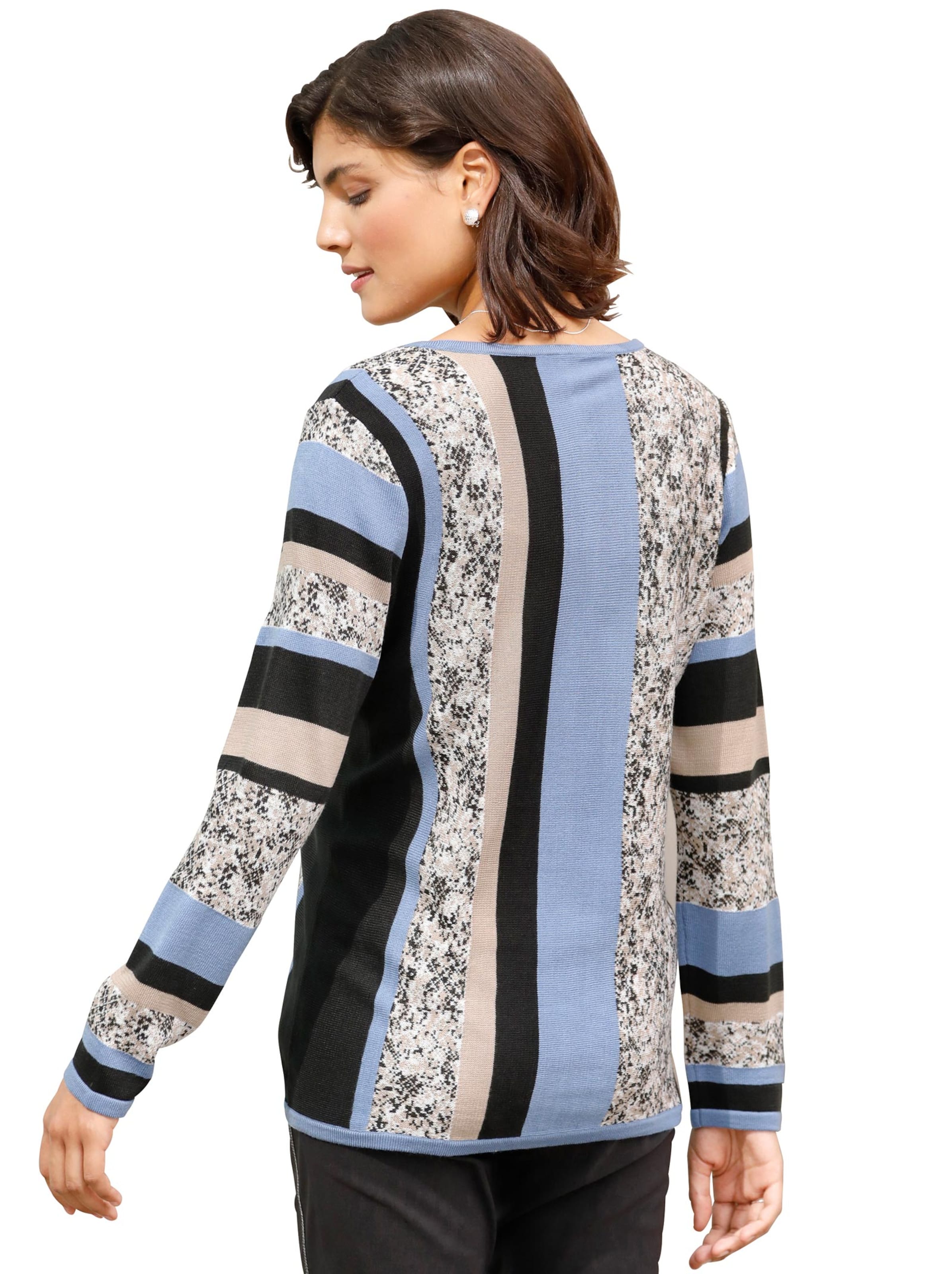 Pullover - kornblume-gemustert