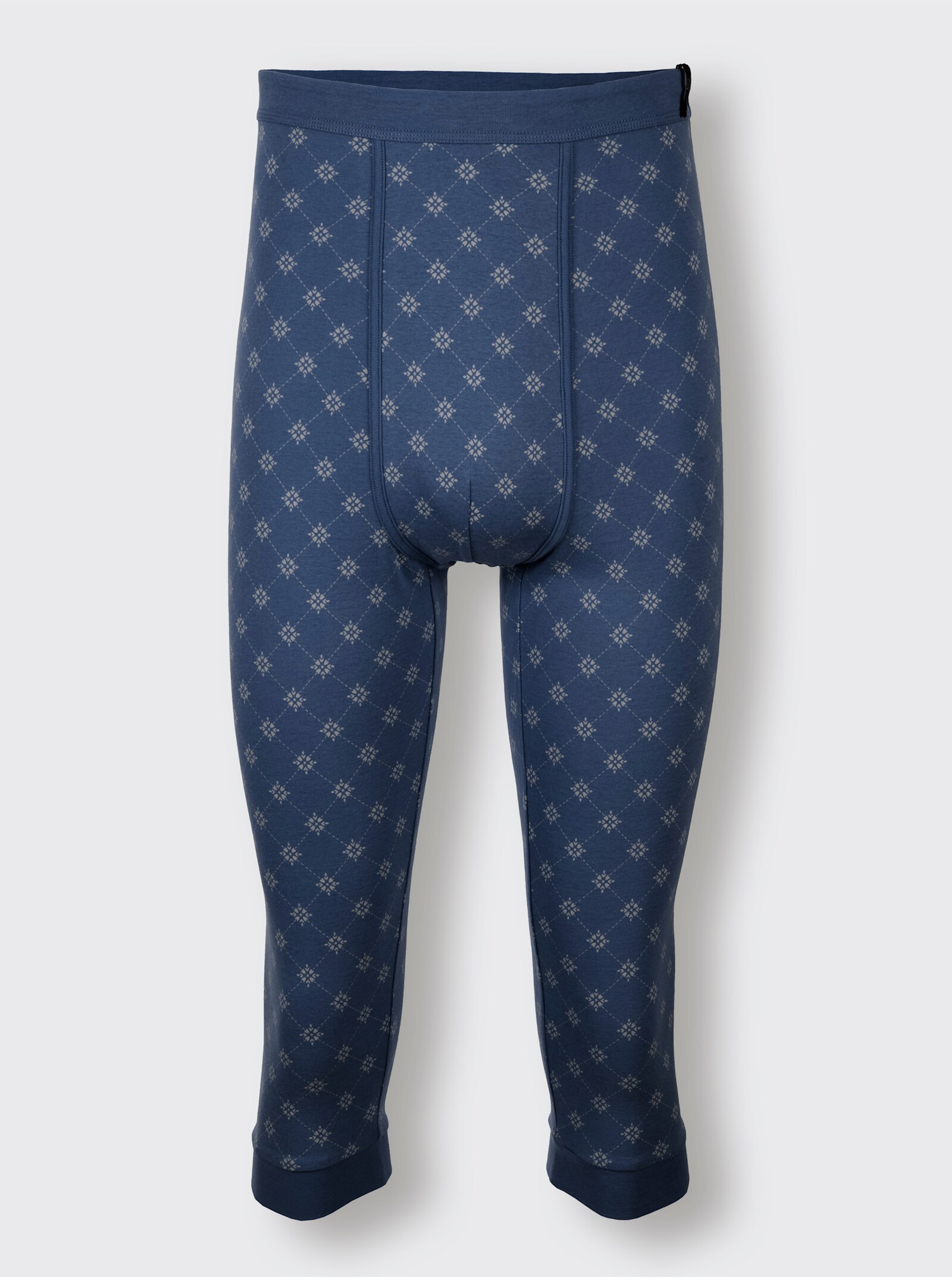 wäschepur men 3/4-onderbroek - donkerblauw + donkerblauw bedrukt