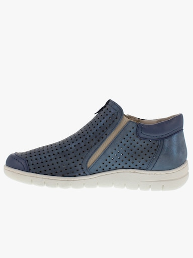 Reflexan Stiefelette mit Glanz-Effekt - taubenblau-meliert