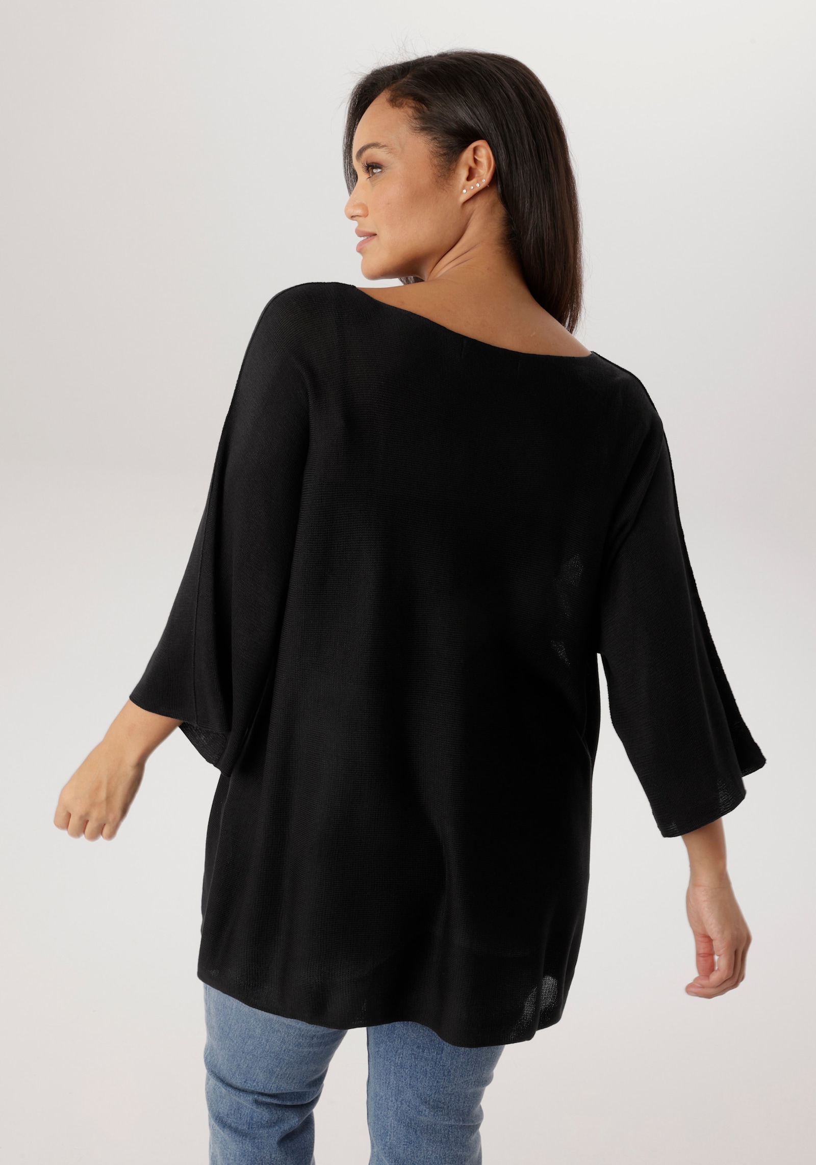 Aniston PLUS Strickpullover - schwarz